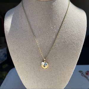 “B” necklace